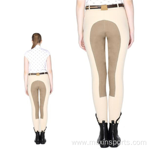 Beige Breathable Riding Pants For Men